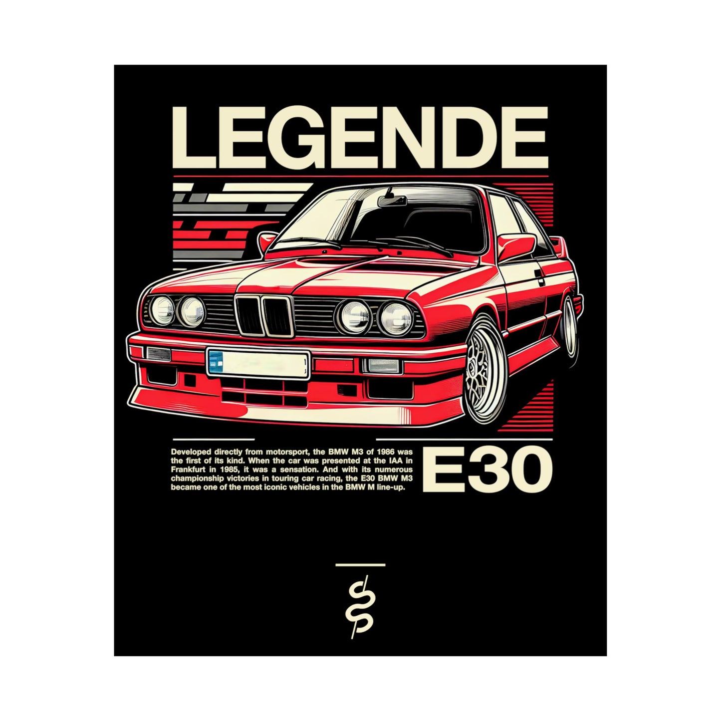 BMW M3 E30 (86-91') Poster