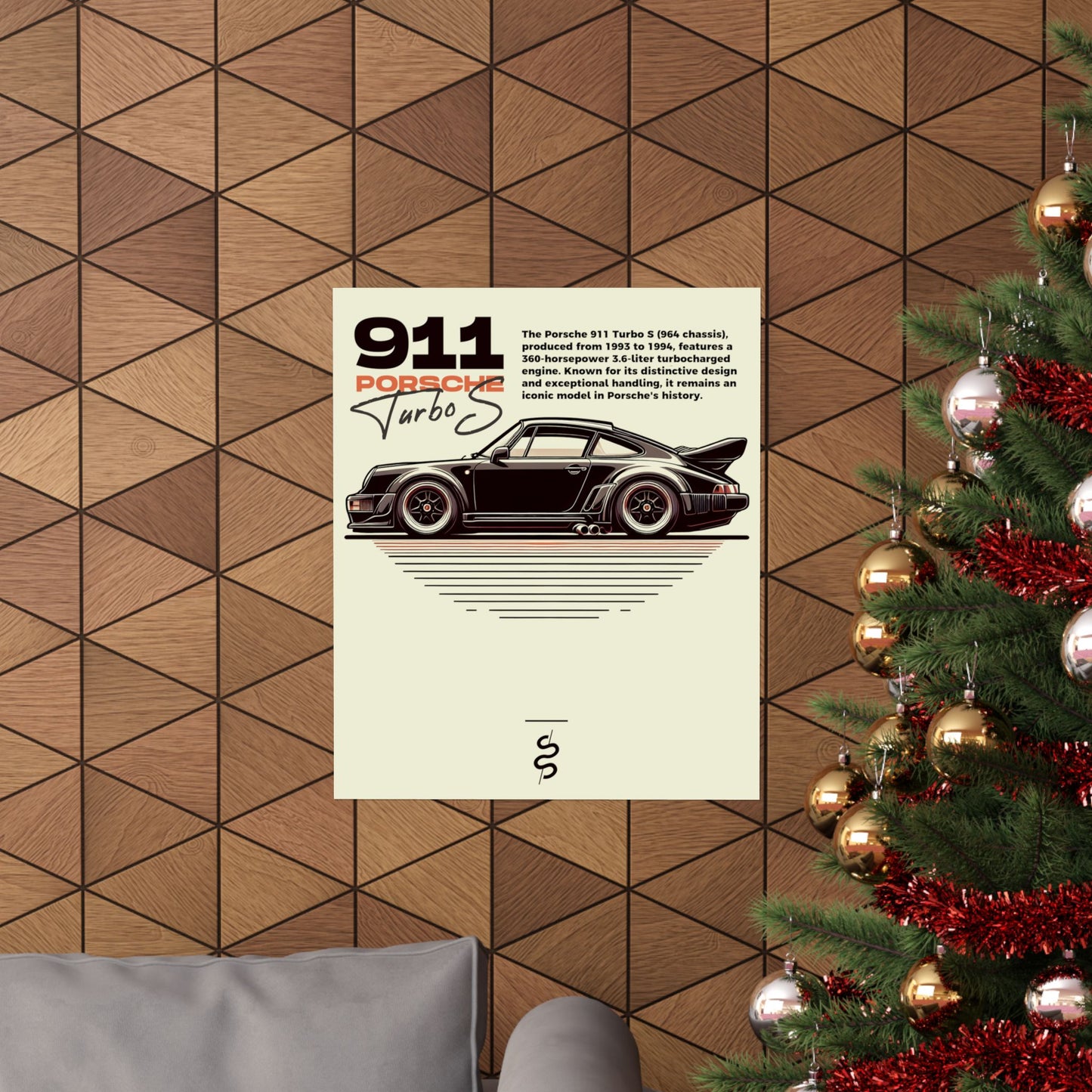 Porsche 911 - 964 (90-94') Poster