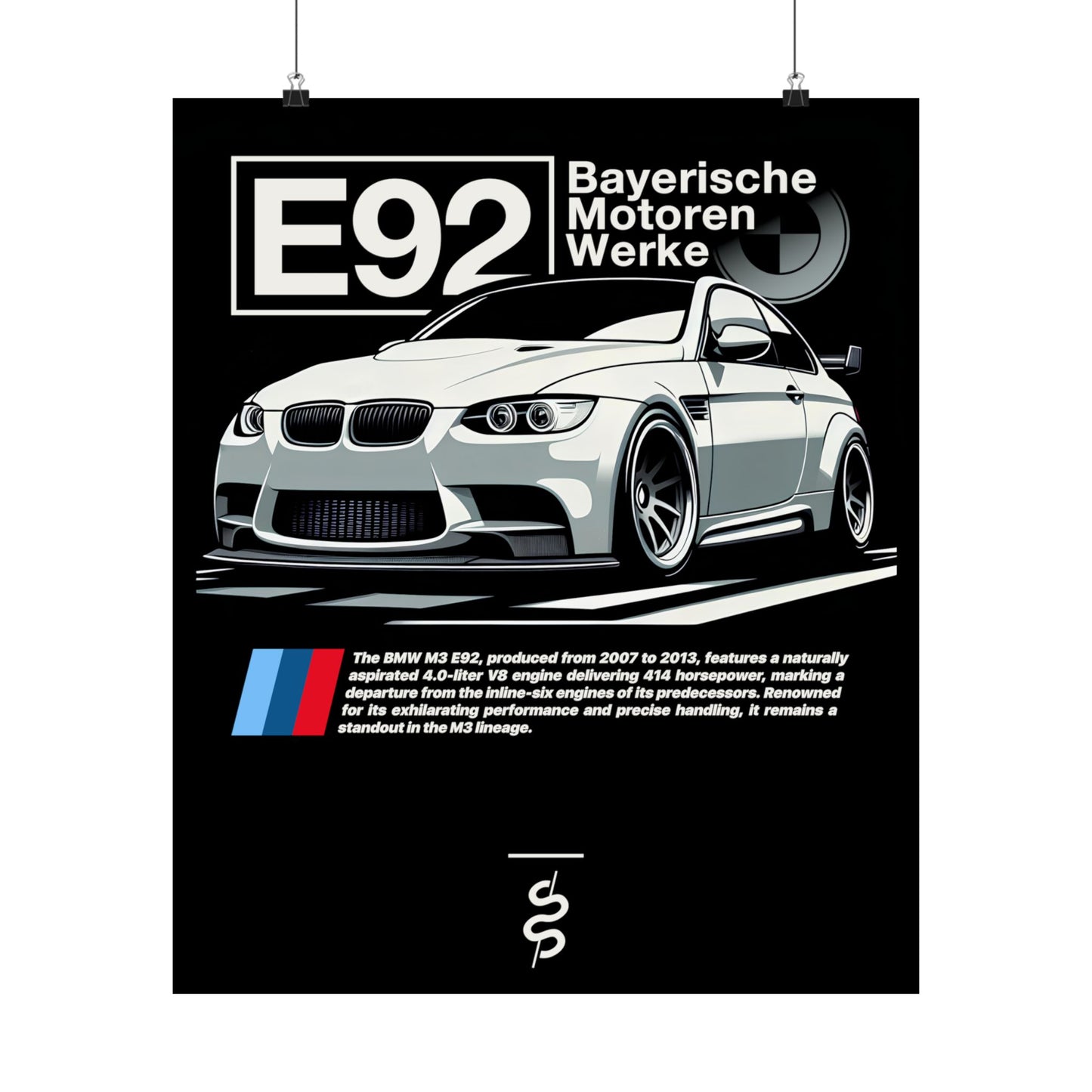 BMW M3 E92 (08-13') Poster