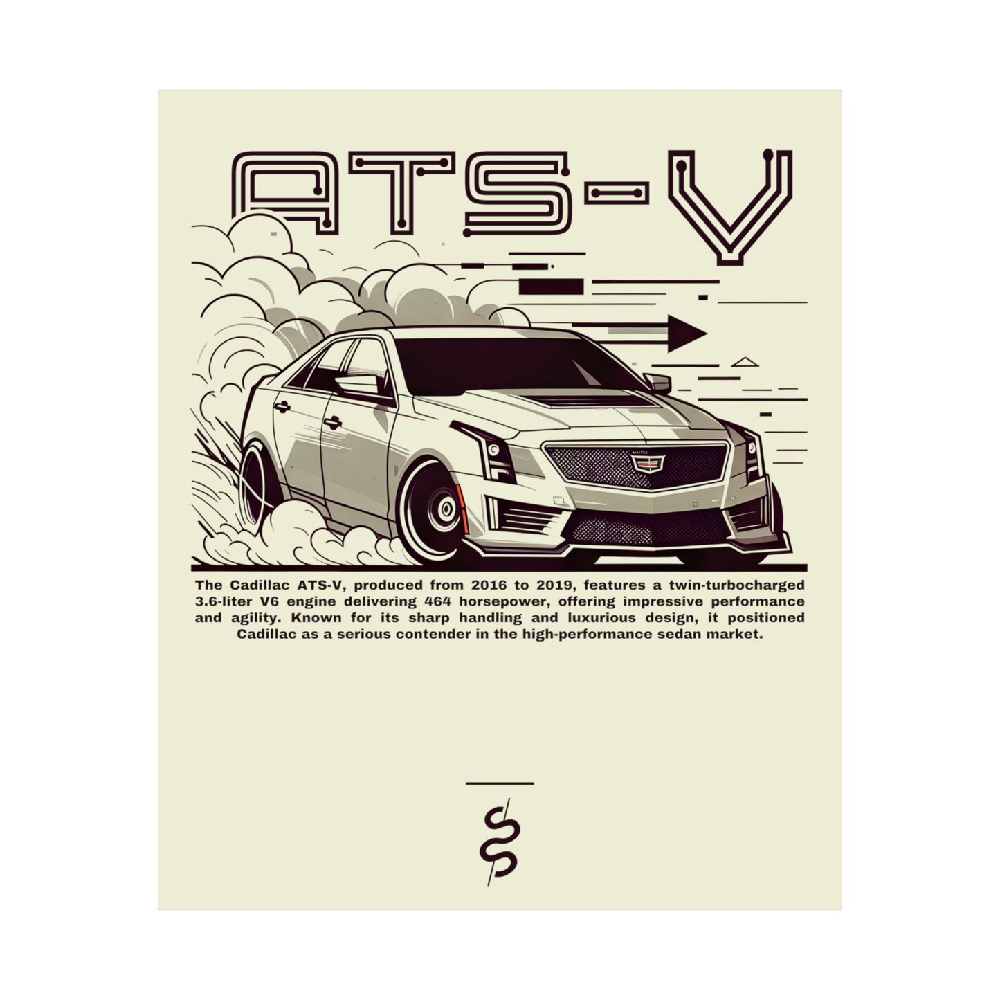 Cadillac ATS-V (16-19') Poster