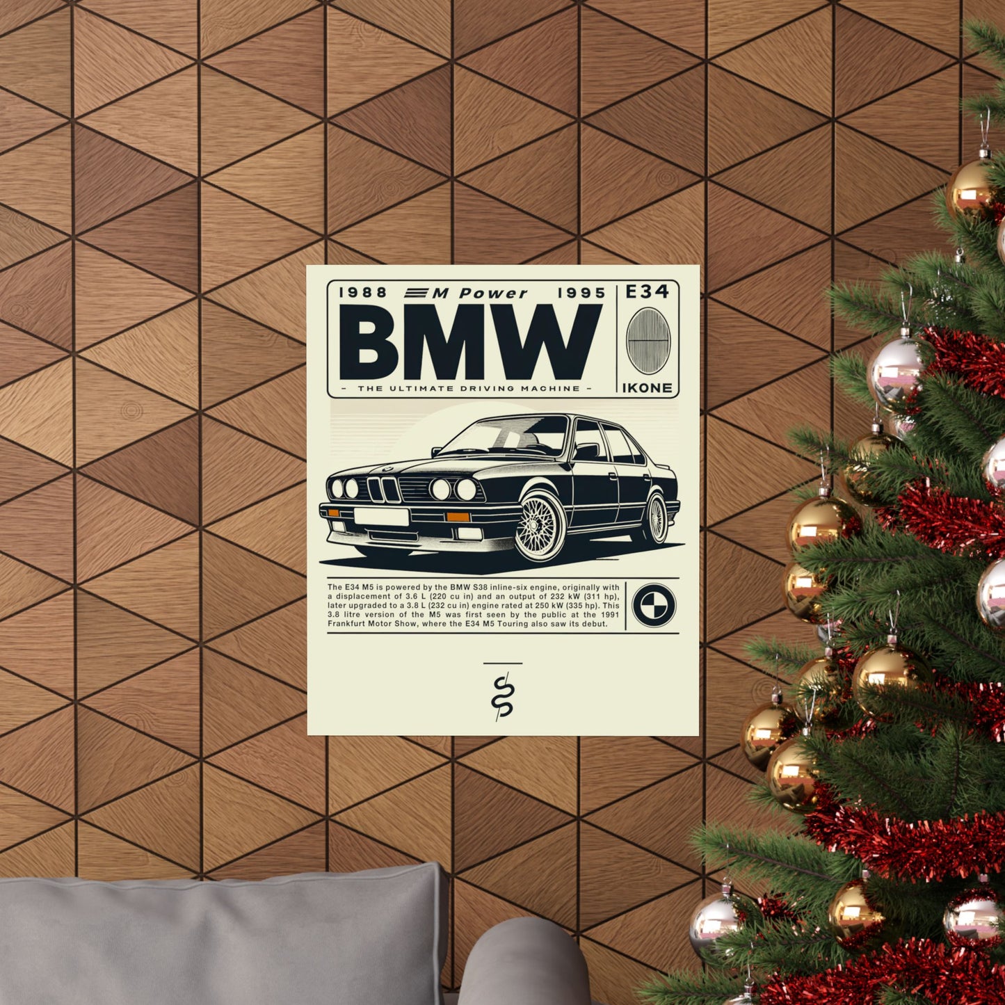 BMW M5 E34 (88-95') Poster