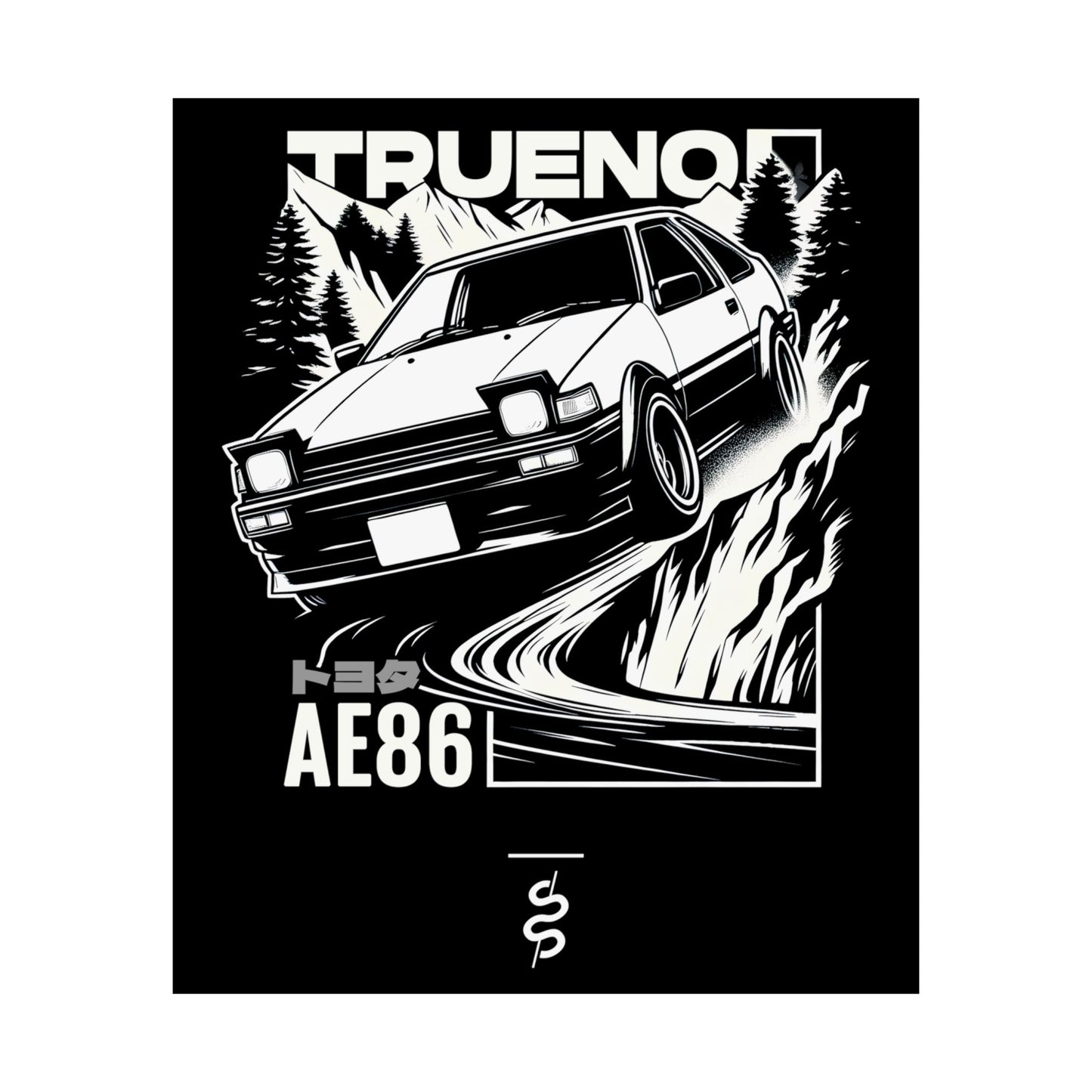 Toyota Corolla Trueno AE86 (83-87') Poster