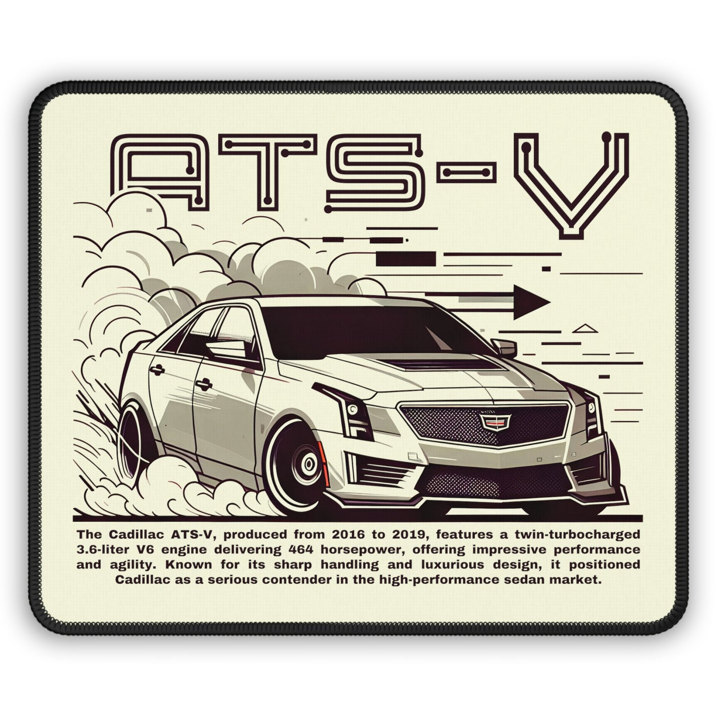 Cadillac ATS-V (16-19') Mouse Pad