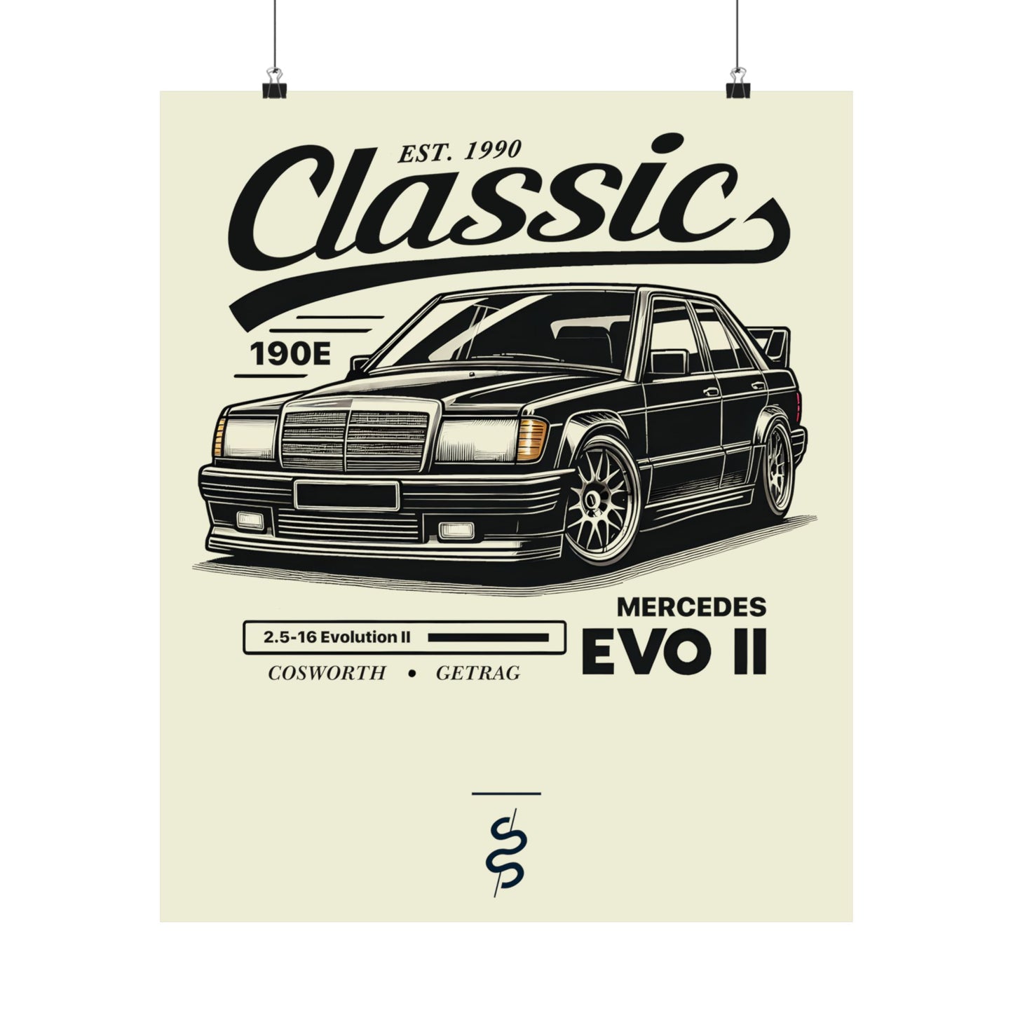 Mercedes 190E Evo II (90-92') Poster