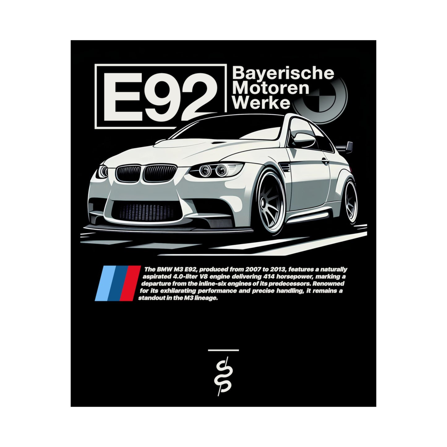 BMW M3 E92 (08-13') Poster
