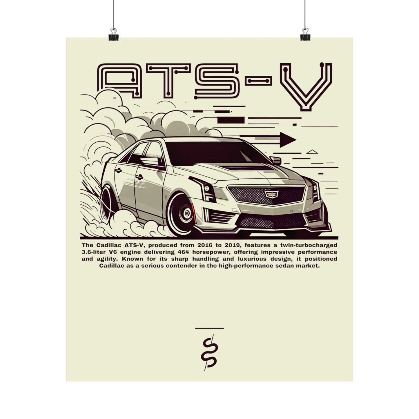 Cadillac ATS-V (16-19') Poster