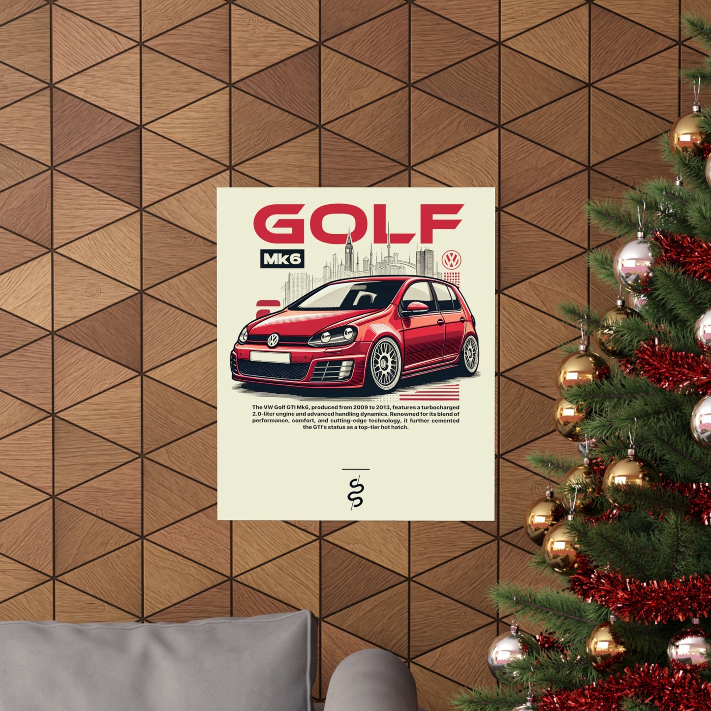 Volkswagen Golf GTI Mk6 (09-13') Poster