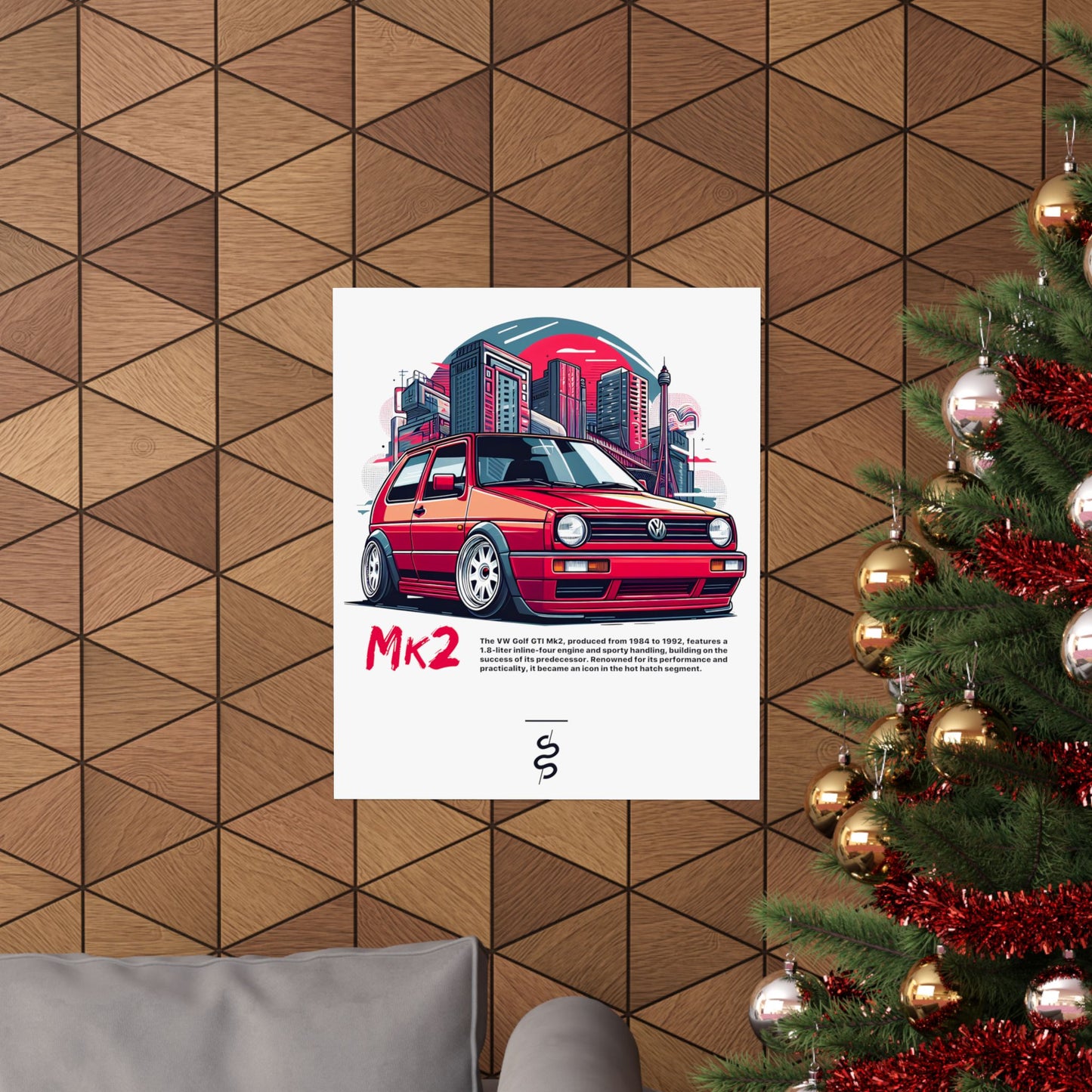 Volkswagen Golf GTI Mk2 (84-92') Poster