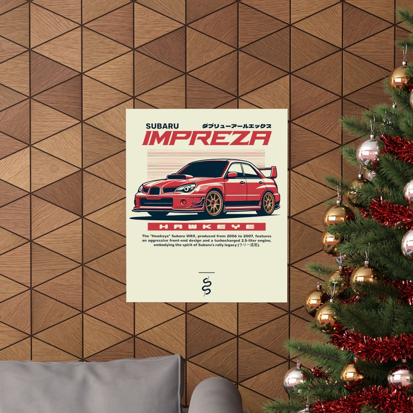 Subaru WRX STI Hawkeye (06-07') Poster