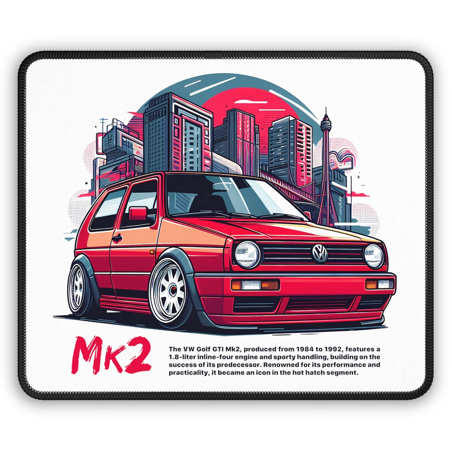 Volkswagen Golf GTI Mk2 (84-92') Mouse Pad