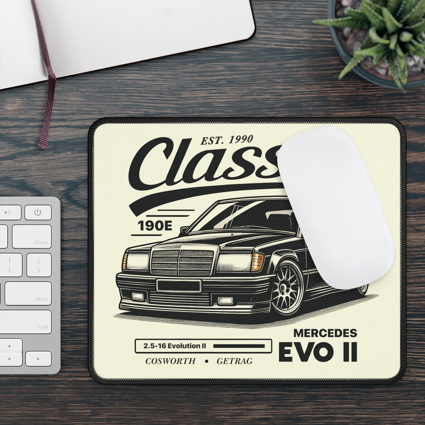 Mercedes 190E Evo II (90-92') Mouse Pad