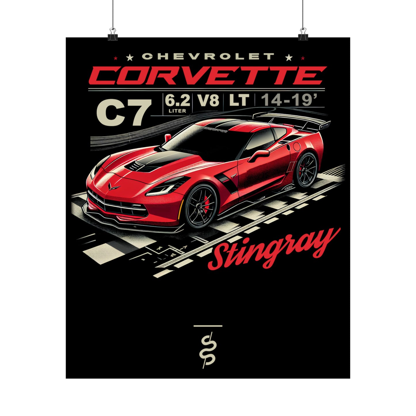 Chevrolet Corvette C7 (14-19') Poster