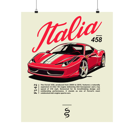 Ferrari 458 Italia (09-15') Poster