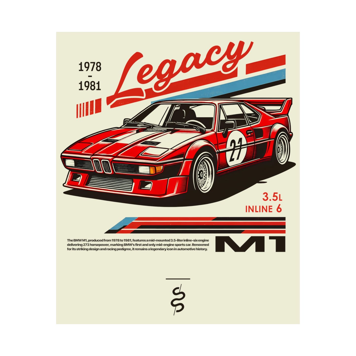 BMW M1 (78-81') Poster