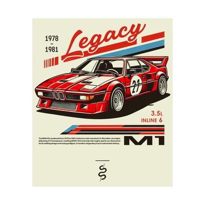 BMW M1 (78-81') Poster