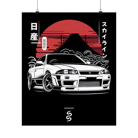 Nissan R33 GT-R (95-98') Poster