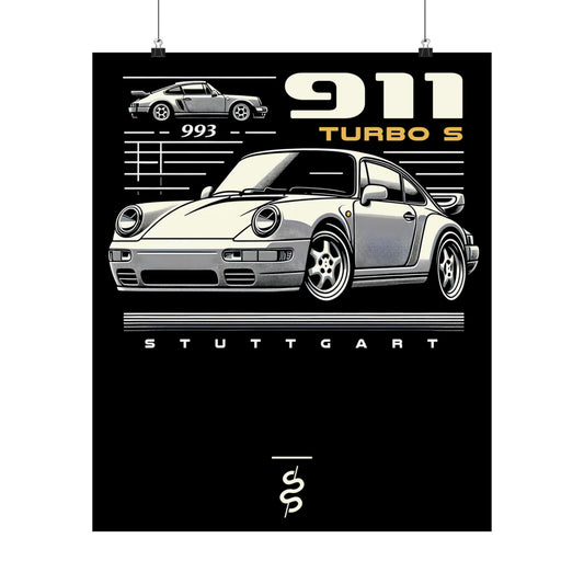 Porsche 911 - 993 (95-98') Poster