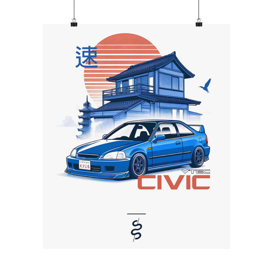 Honda Civic 6th Gen (96-00') Poster