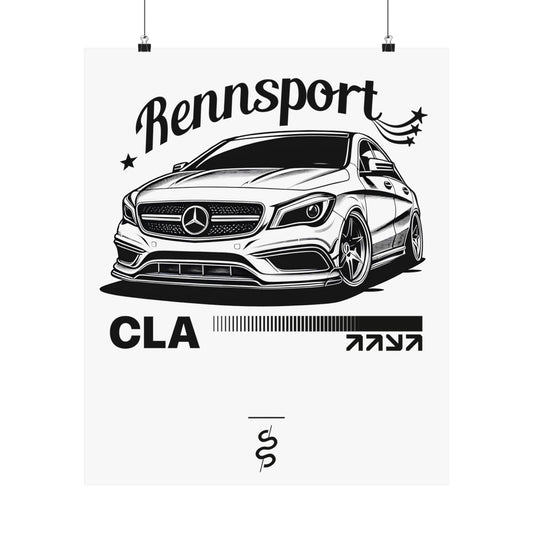 Mercedes AMG CLA45 (14-19') Poster