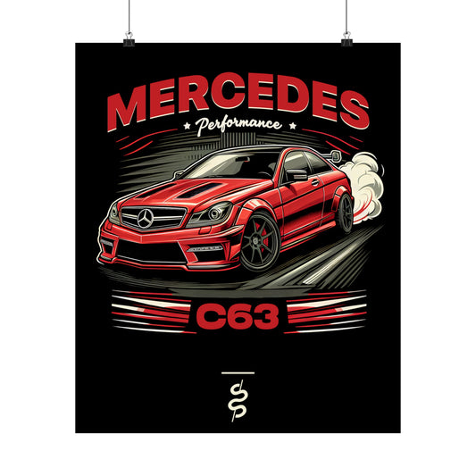 Mercedes AMG C63 (08-14') Poster