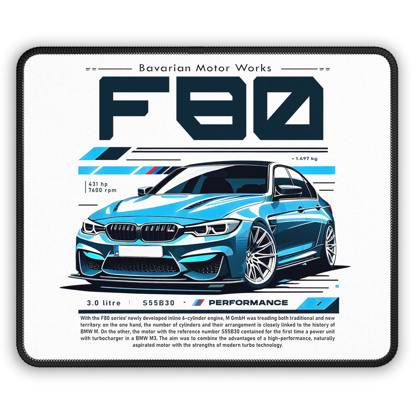 BMW M3 F80 (15-19') Mouse Pad