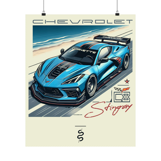 Chevrolet Corvette C8 (20'+) Poster