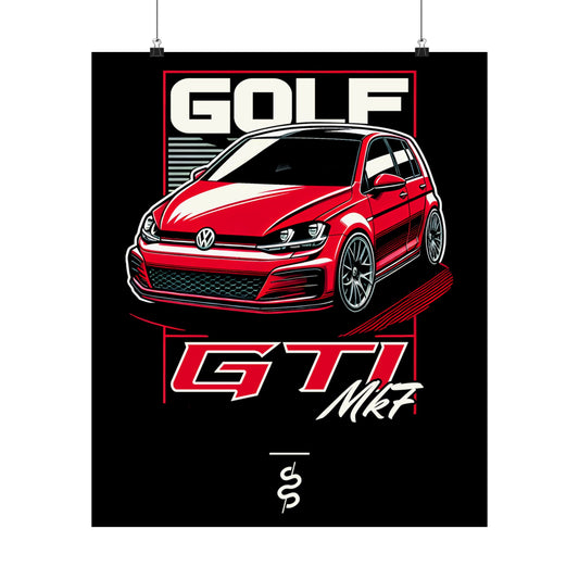 Volkswagen Golf GTI Mk7 (13-20') Poster