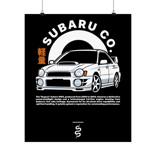 Subaru WRX STI Bugeye (01-03') Poster