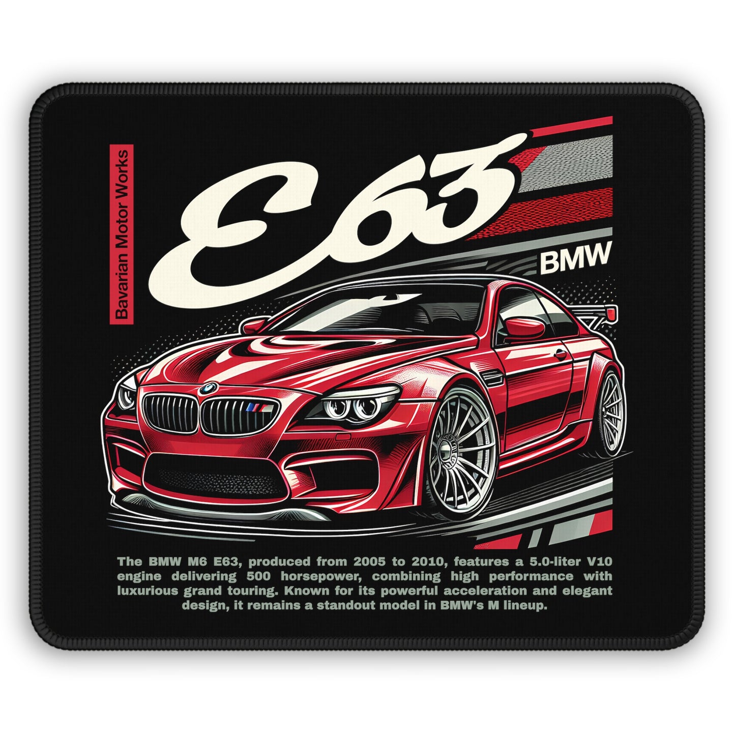 BMW M6 E63 (05-11') Mouse Pad