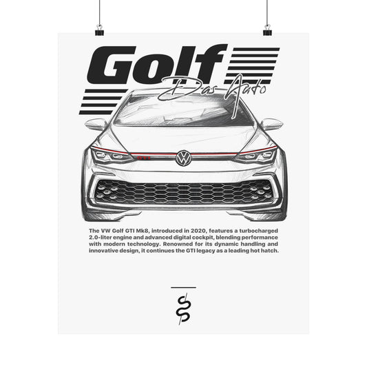 Volkswagen Golf GTI Mk8 (20'+) Poster