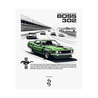 Ford Mustang Boss 302 (69-70') Poster