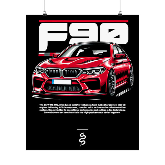 BMW M5 F90 (17-23') Poster