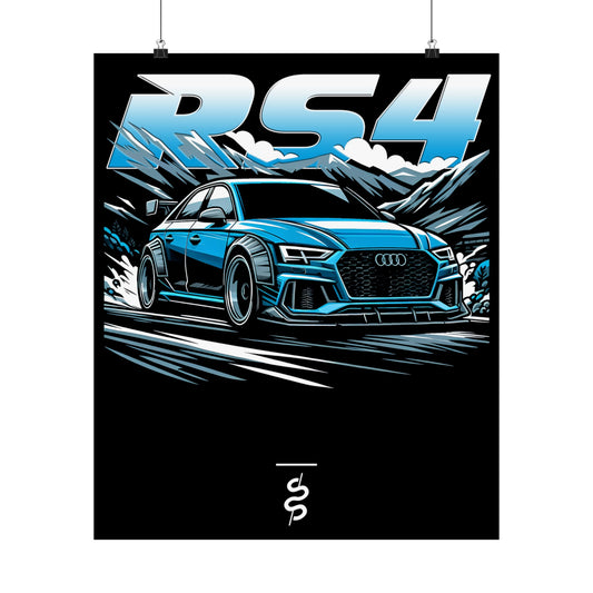 Audi RS4 (20'+) Poster