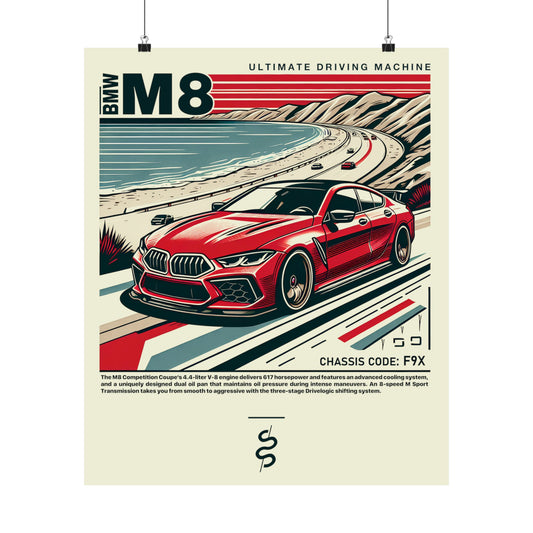 BMW M8 F92 (20-24') Poster