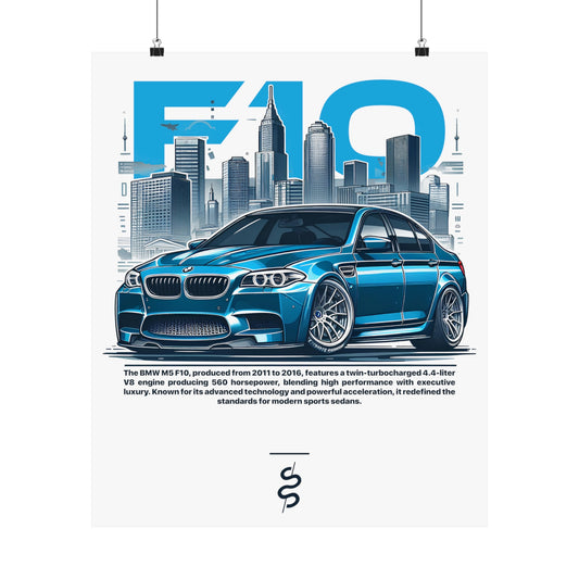 BMW M5 F10 (11-16') Poster