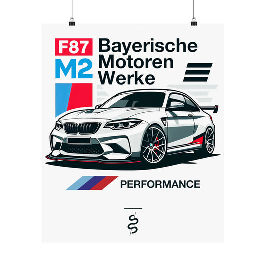 BMW M2 F87 (16-21') Poster