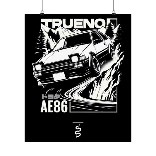 Toyota Corolla Trueno AE86 (83-87') Poster