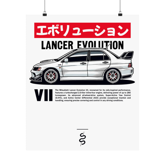 Mitsubishi Evolution VII (01-02') Poster