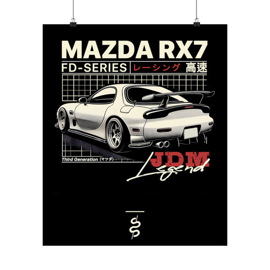 Mazda RX-7 - FD (92-02') Poster