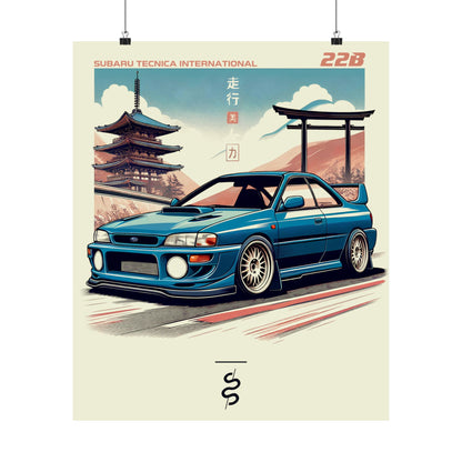 Subaru STI 22B (98') Poster