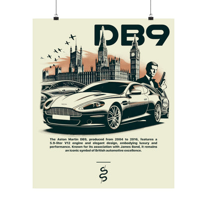 Aston Martin DB9 (04-16') Poster