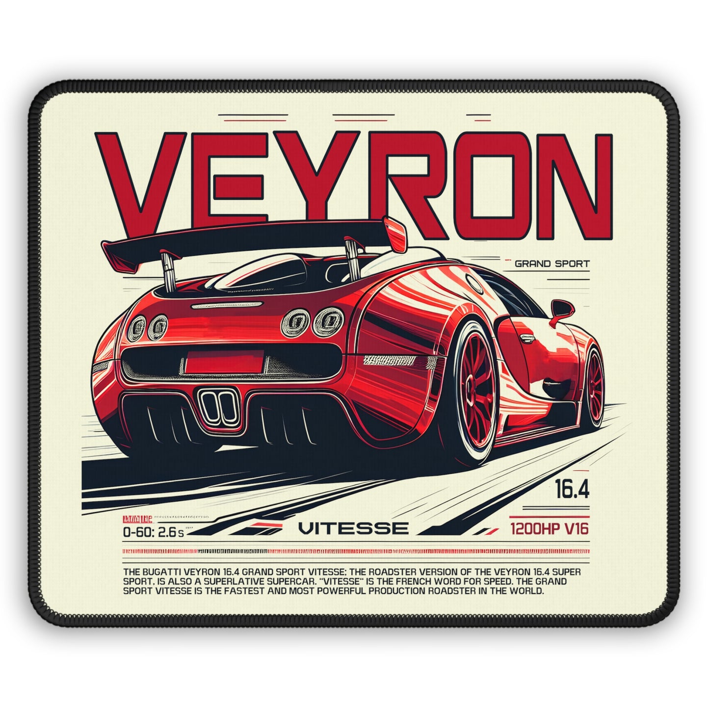 Bugatti Veyron (05-15') Mouse Pad