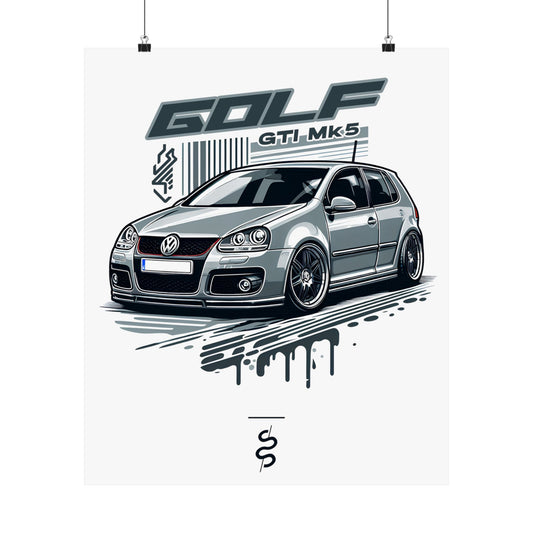 Volkswagen Golf GTI Mk5 (05-09') Poster