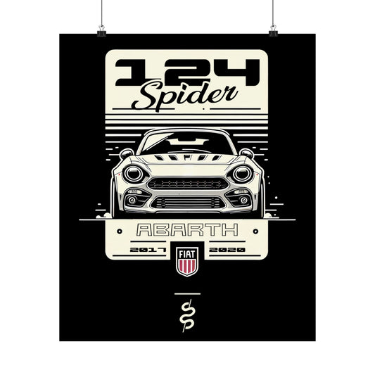 Fiat 124 Spider (16-20') Poster