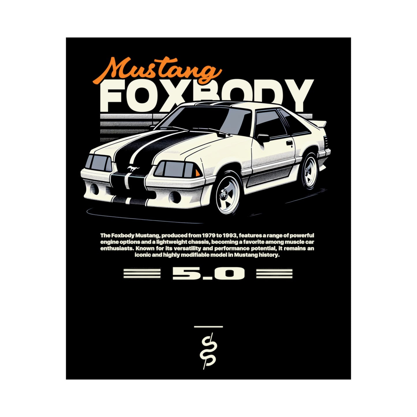 Ford Mustang Foxbody (79-93') Poster