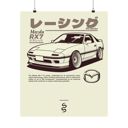 Mazda RX-7 - FC (85-91') Poster